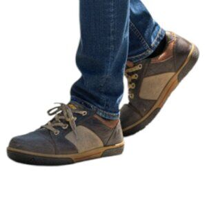 Keen  Aetrex ASTM F2413-11 Steel Toe EH Rated Two Tone Brown Lace Up Shoe Sz 8.5